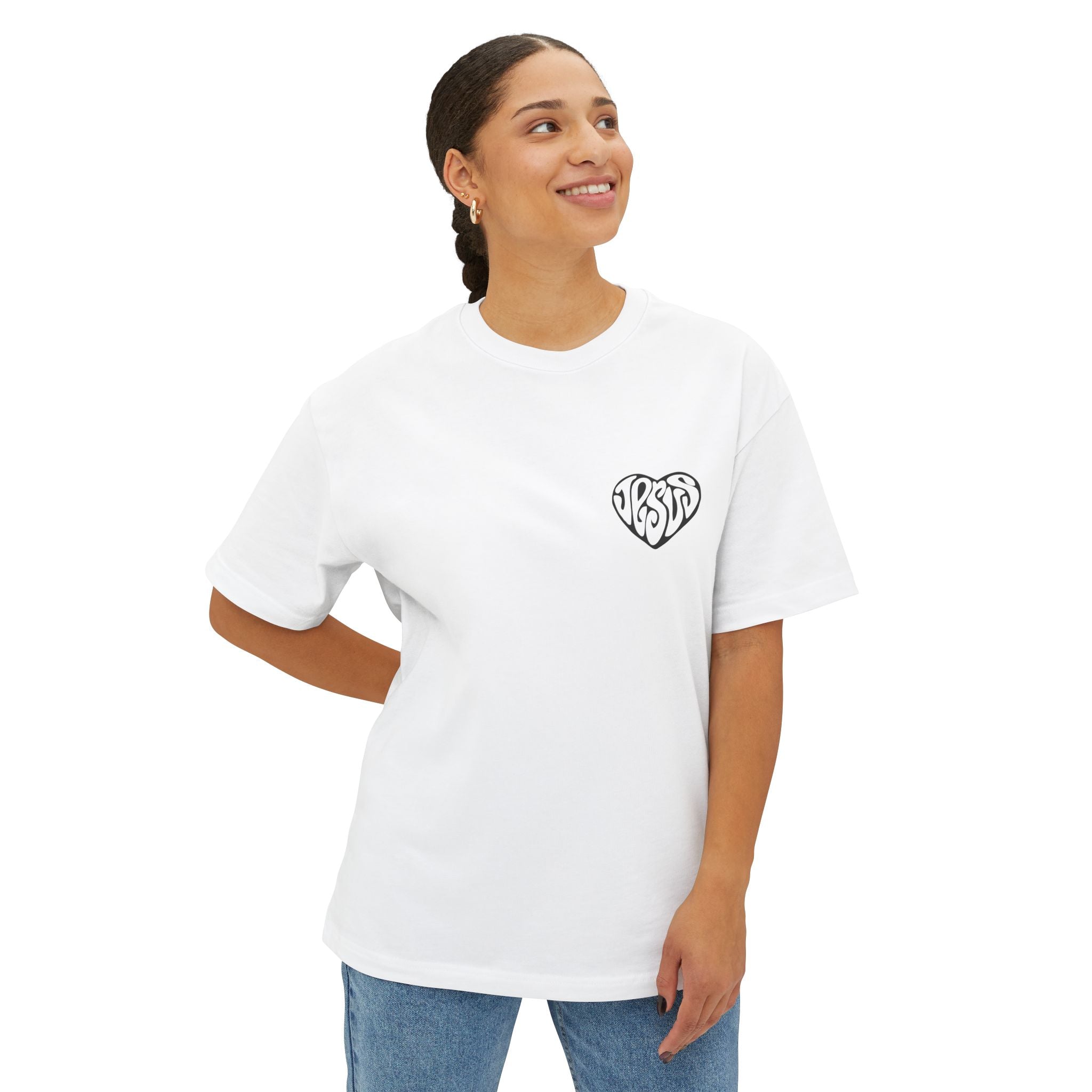 Faith-Inspired Oversized Tee, Unisex Graphic T-Shirt, Casual Christian Apparel, Everyday Comfort Wear, Gift for Believers