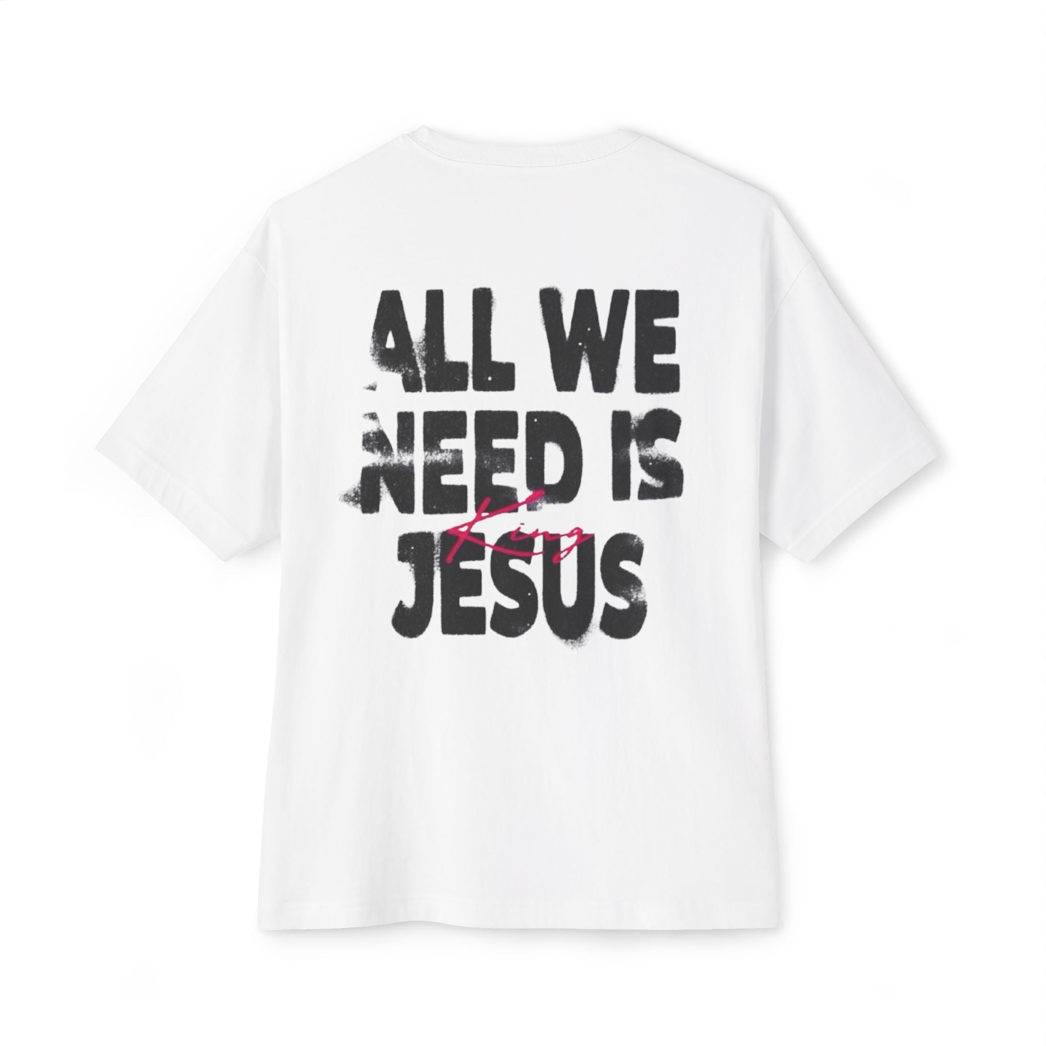 Faith-Inspired Oversized Tee, Unisex Graphic T-Shirt, Casual Christian Apparel, Everyday Comfort Wear, Gift for Believers